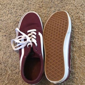 Maroon vans